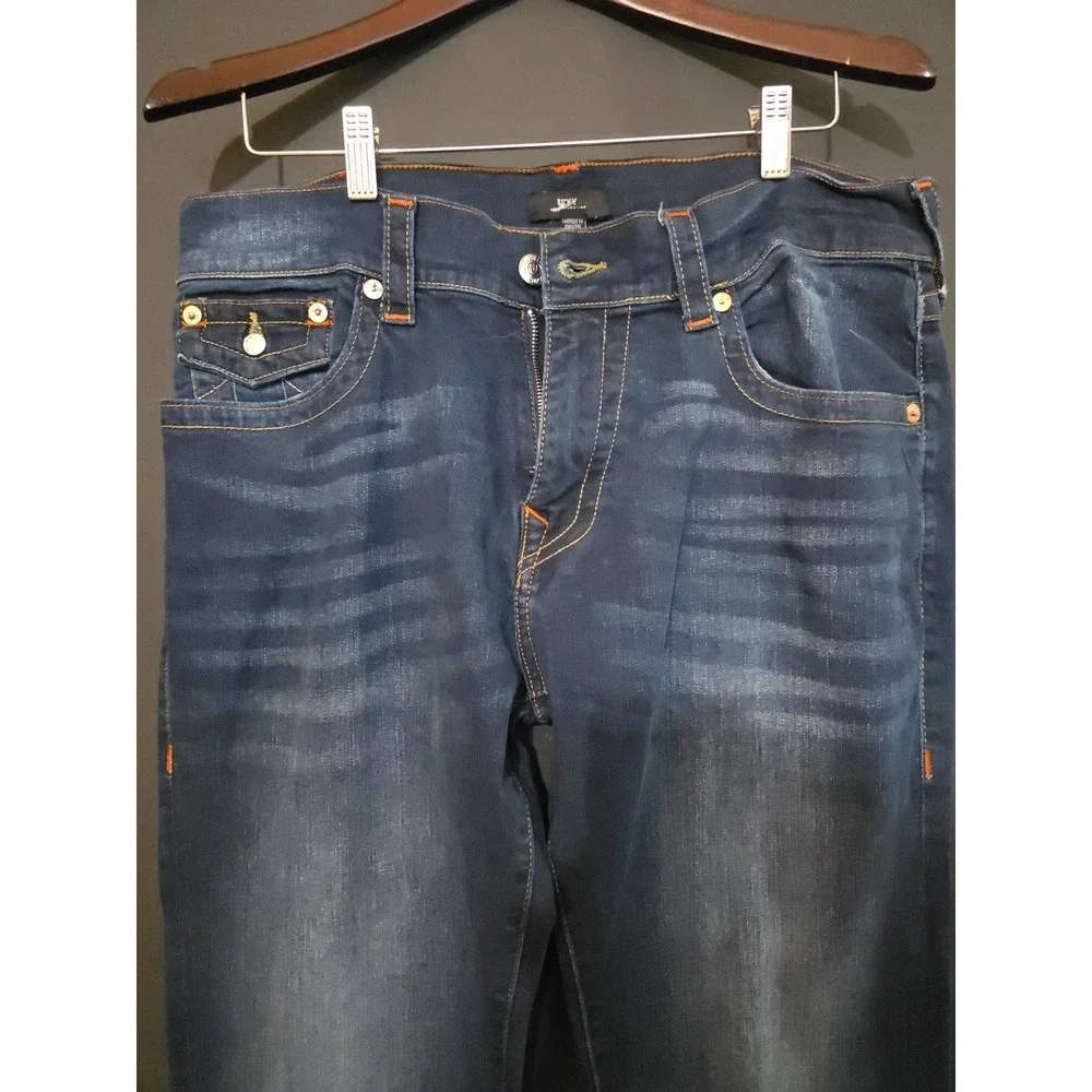 True Religion Ricky Straight Super T Jeans Mens 36x33
